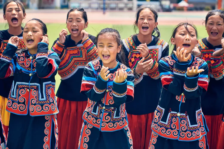 四川省凉山彝族自治州的女童。新華社