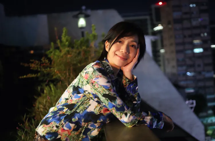 萬芳對於雙料入圍金馬表示感謝。攝影中心攝