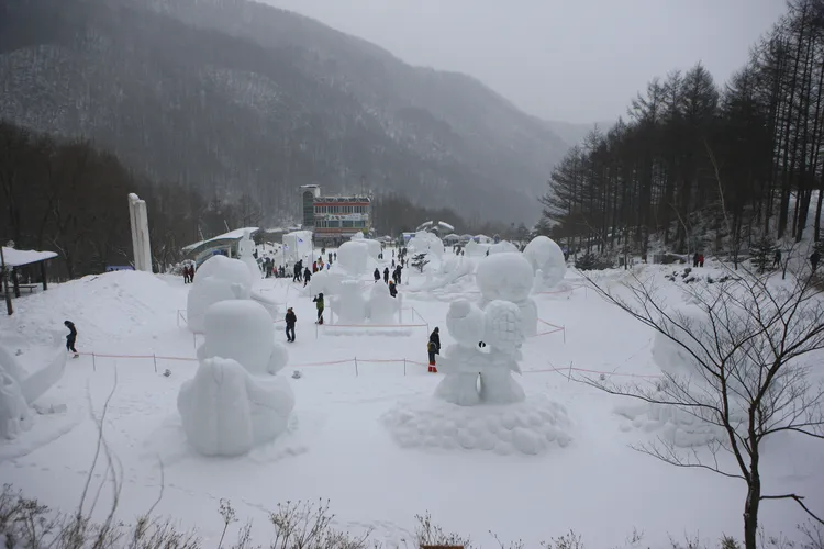 太白山雪花節。韓國觀光公社提供