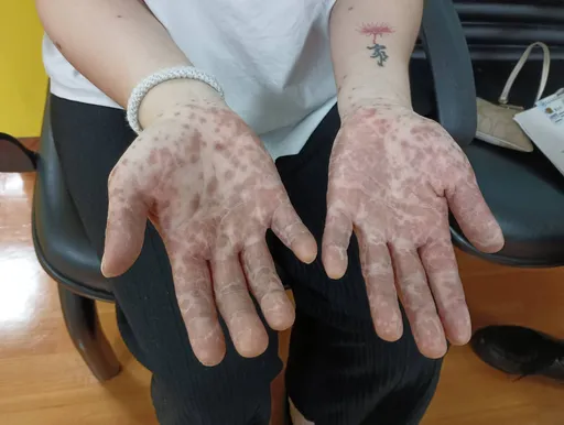 大人也會中腸病毒 27歲女染病!手腳滿是紅疹怵目驚心