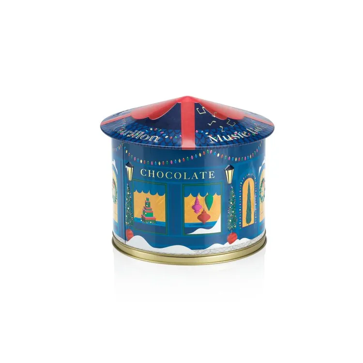 聖誕節旋轉音樂盒金屬禮盒，2800元。品牌提供