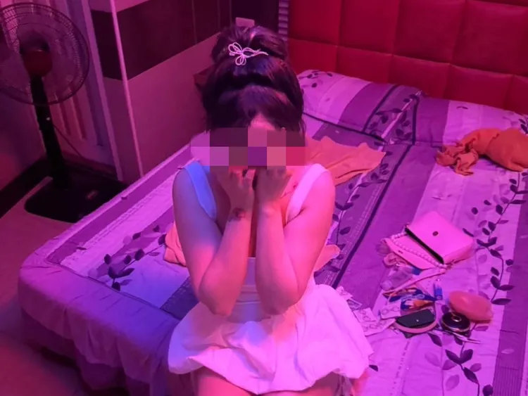 警方查獲應召女，中壢警分局提供