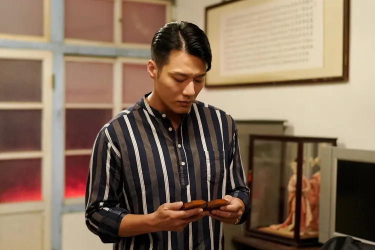 張睿家替父保密好痛苦。華視提供