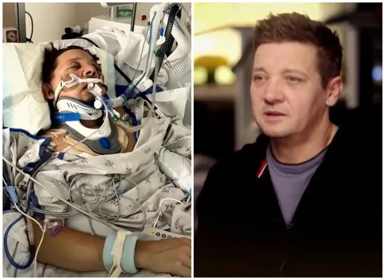 「鷹眼」傑瑞米雷納遭除雪車輾過受重傷後，日前受訪談當時經歷。翻攝ABC