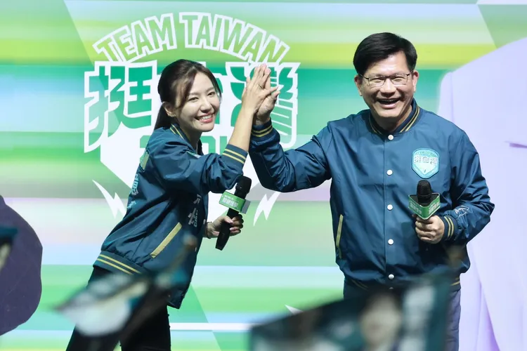 林佳龍現身造勢現場力挺吳沛憶。林林攝