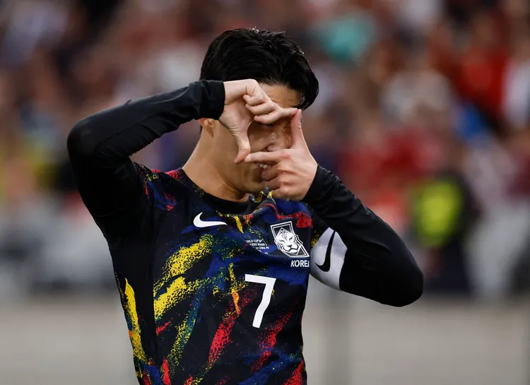 南韓隊長孫興慜。路透社