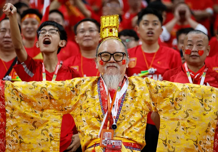 中國球迷。路透社