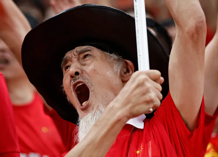 中國球迷。路透社