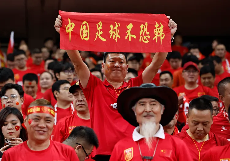 中國球迷。路透社