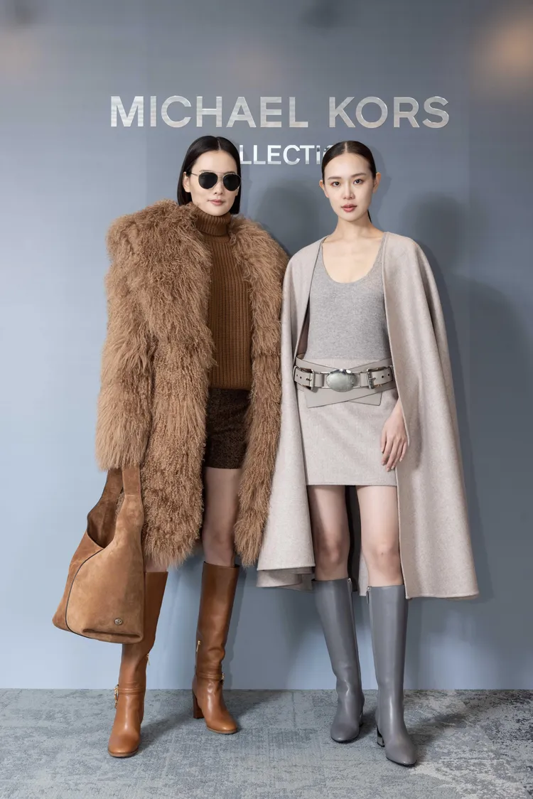Michael Kors Collection以不同層次的低調色系呈現。品牌提供