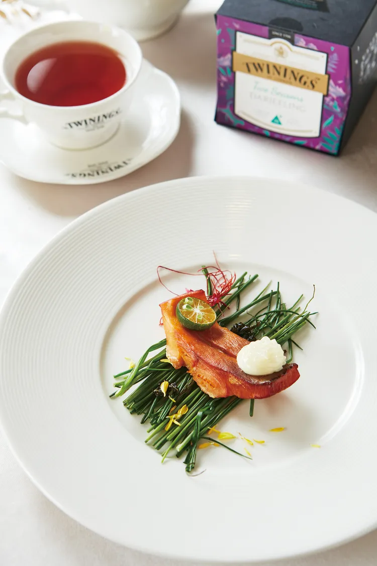 沙律煙燻野生鯧魚。唐寧茶TWININGS提供