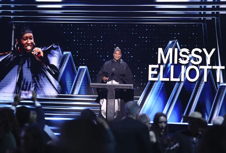 皇后拉蒂法致詞。美聯社