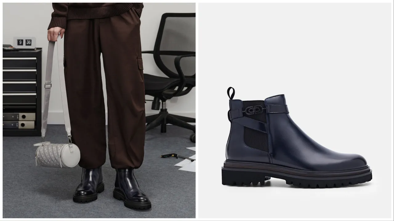 標誌皮革切爾西靴，5490元。品牌提供