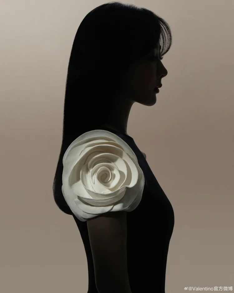 VALENTINO昨晚發出黑白剪影照預告。翻攝VALENTINO微博