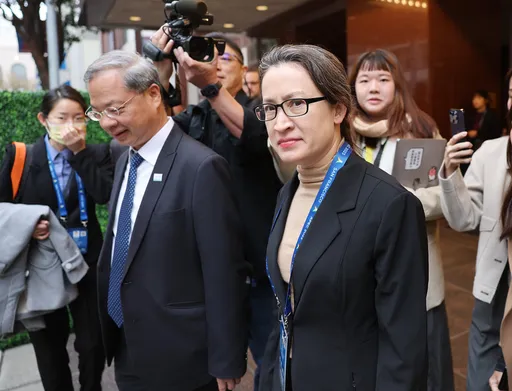 蕭美琴現身APEC年會　被問當總統副手「決定了嗎」但笑不語