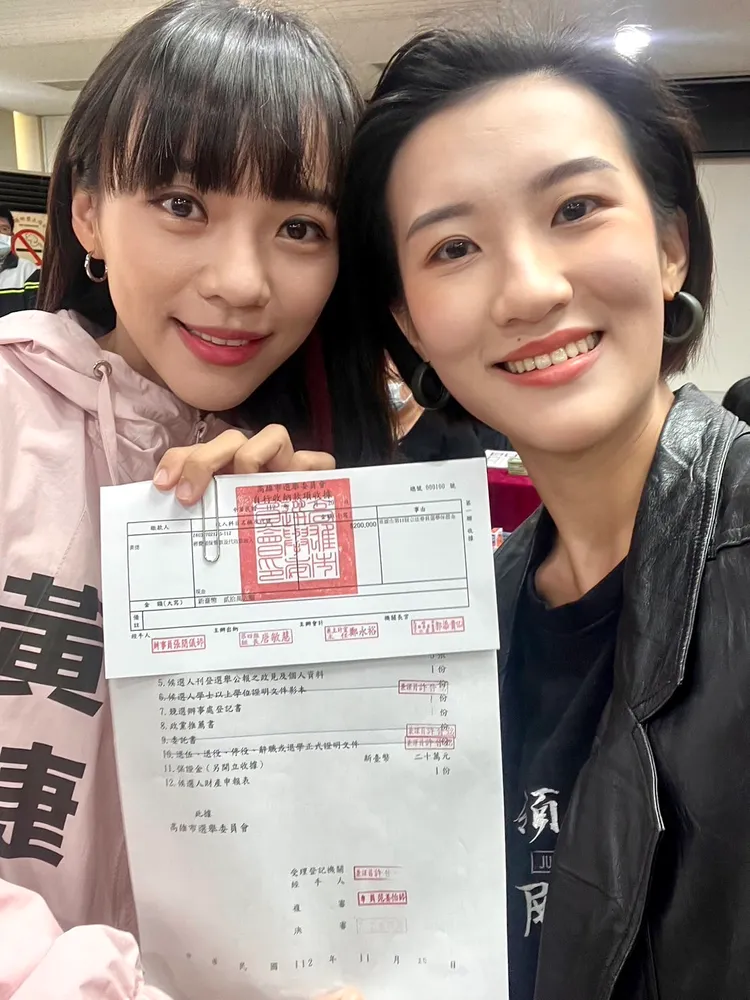 黃捷稱妹妹是她的「幸運女神」。黃捷服務處提供