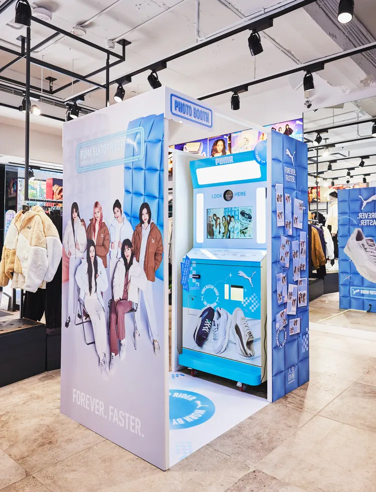 期間限定PUMA x IVE人生四格正韓拍貼。品牌提供