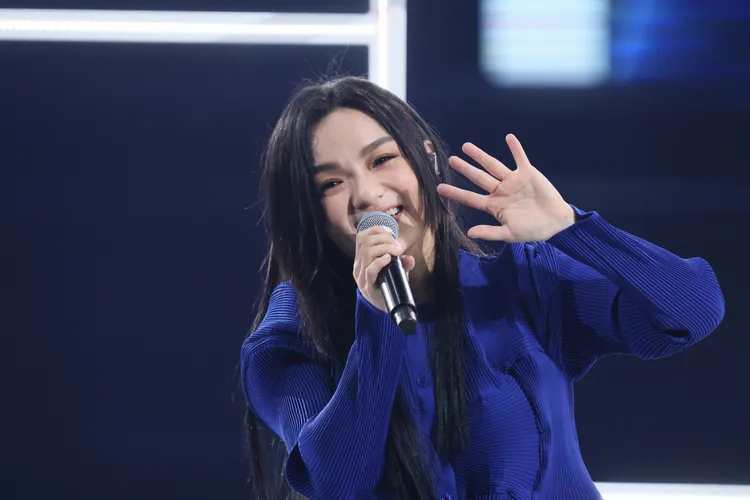 徐佳瑩登小巨蛋開直播寵粉。攝影中心攝