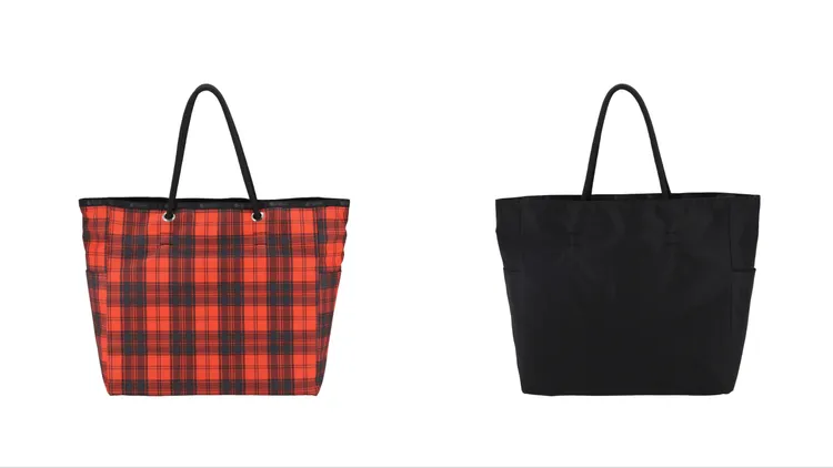 英倫塔坦大型雙面托特包，4300元。品牌提供