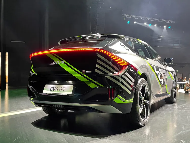 Kia EV6 GT曾創下在德國Nürburgring紐柏林賽道單圈成績7分42秒成績。林浩昇攝