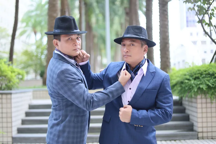 王中平與搭檔胡鴻達演唱會造型搶先曝光。萬星傳播提供