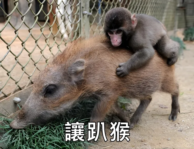 黃士修臉書發奇趣圖文稱「讓趴猴，豬豬負重前行」，一圖酸爆朱、侯2人。翻攝自黃士修臉書