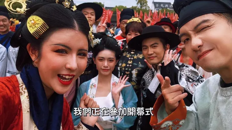 圤智雨到中國參加活動。翻攝自圤智雨IG