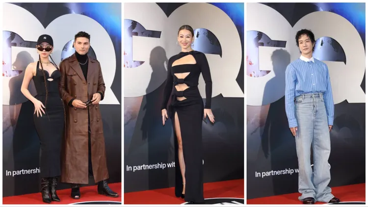 吳卓源（左起）、鳳小岳、蔡詩芸、薛仕凌出席GQ Men of the Year 2023年度風格大賞。攝影中心攝