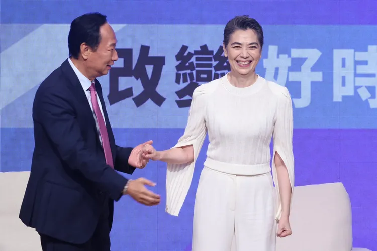 9/14郭台銘宣布副手是資深影星，賴佩霞。資料照片，林林攝