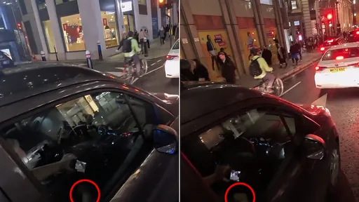 司機開車看A片「還忙著打手槍」　單車男直擊：你他媽在開玩笑嗎