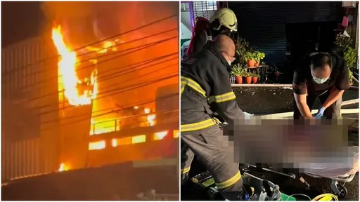 苗栗暗夜惡火5死!一家4口葬火窟 1移工倒樓梯口來不及逃