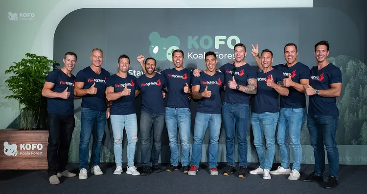 睽違3年再度訪台的澳洲猛男消防隊熱血站台。尚凡提供