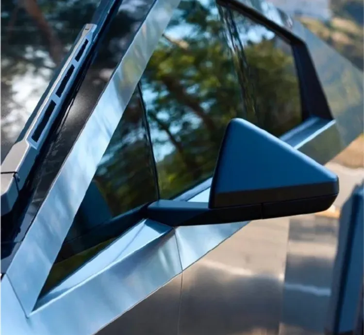 Cybertruck後視鏡。照片來源快科技