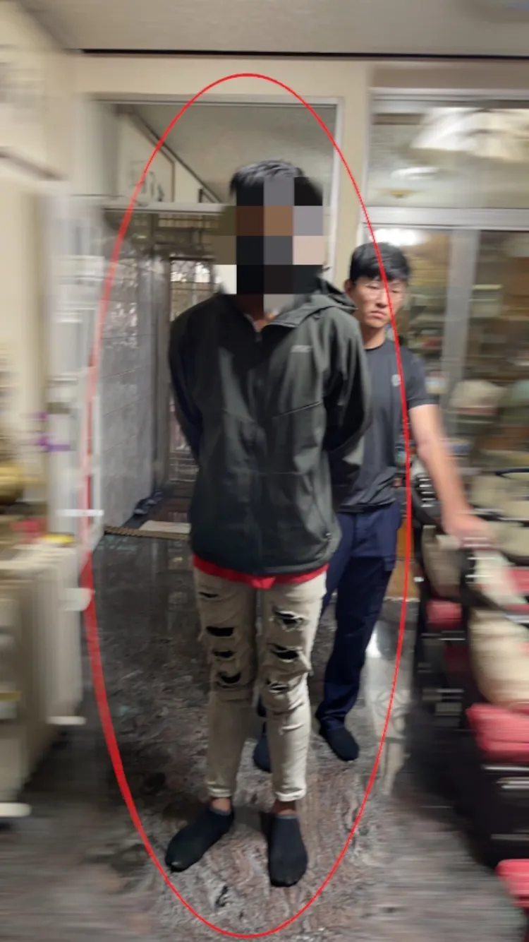 警方逮捕21歲車手。警方提供