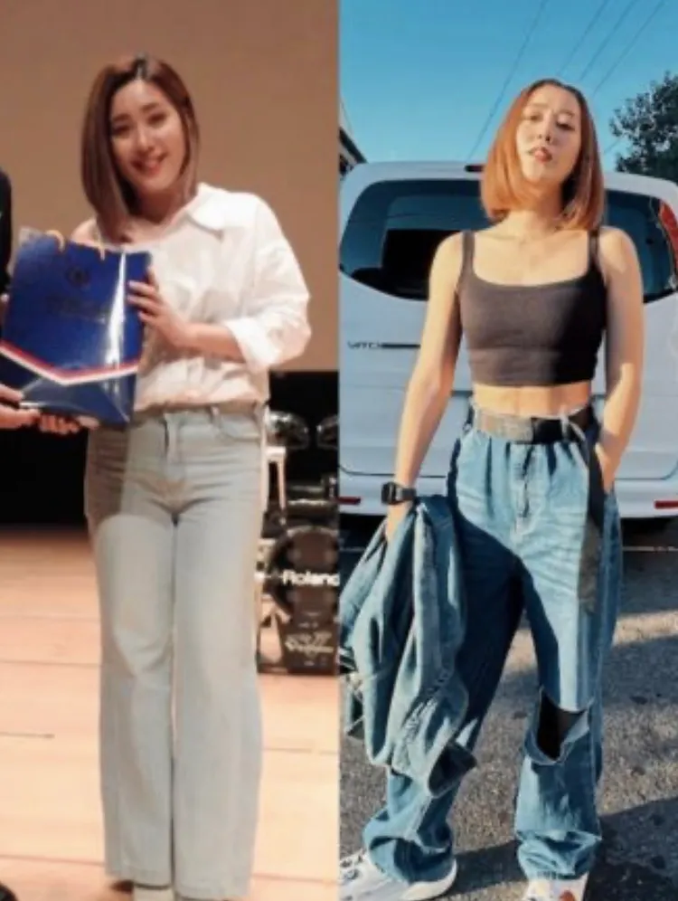 米非胖瘦對比照。翻攝米非IG