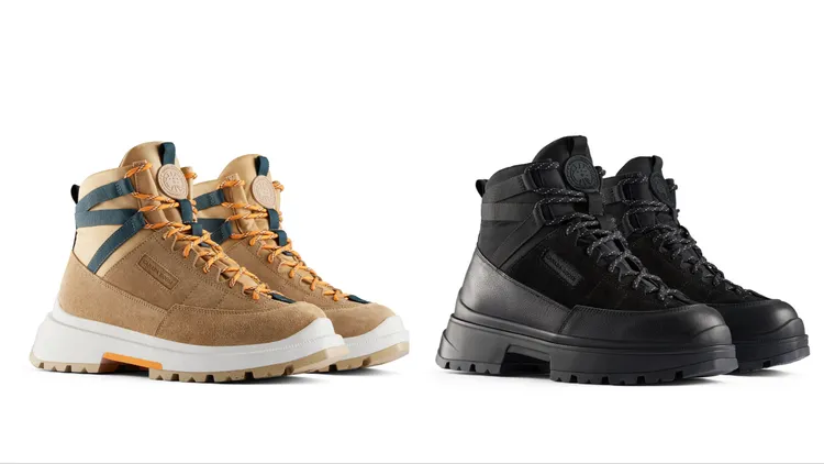 Journey Lite旅行靴男款（棕綠）、Journey Lite旅行靴女款（黑），各2萬5100元。品牌提供