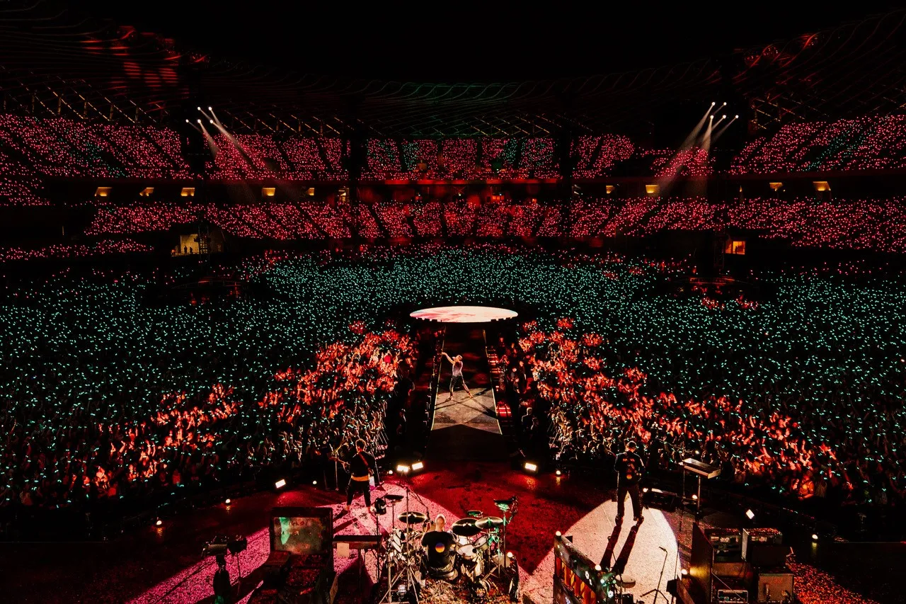 Coldplay感謝台灣粉絲連續2天進場同樂。Live Nation Taiwan提供
