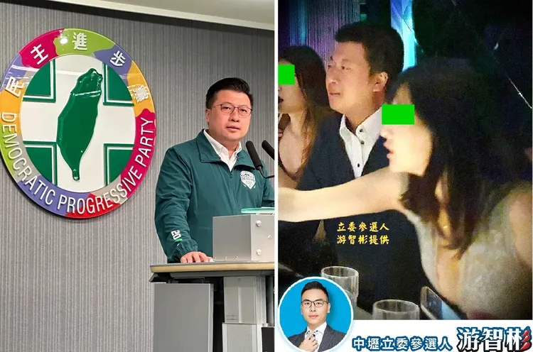 張志豪(左，資料照片)上酒店照曝光。(右，游智彬提供)