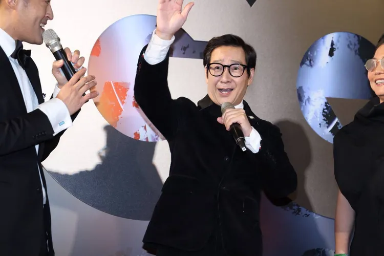 關繼威今日不斷直呼好愛台灣。攝影中心攝