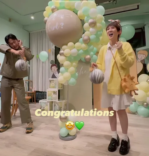 孫可芳刺破氣球「小太陽」性別揭曉 劉冠廷驚愣表情全都錄