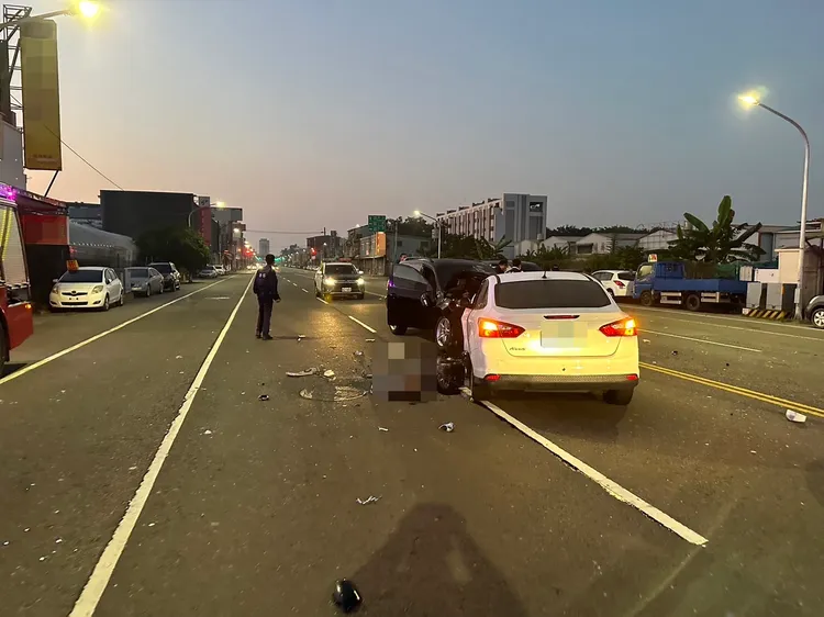 警方查出白車駕駛逆向肇事，卻辯稱沒開車。讀者提供