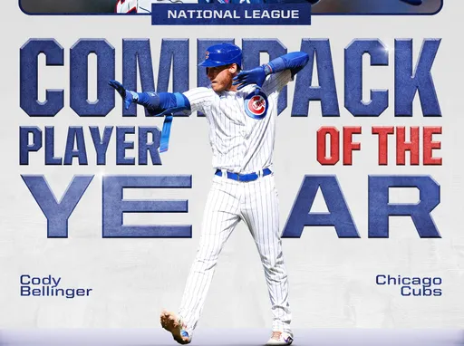 打擊率回升了1成!小熊貝林格擺脫低潮 奪國聯東山再起獎