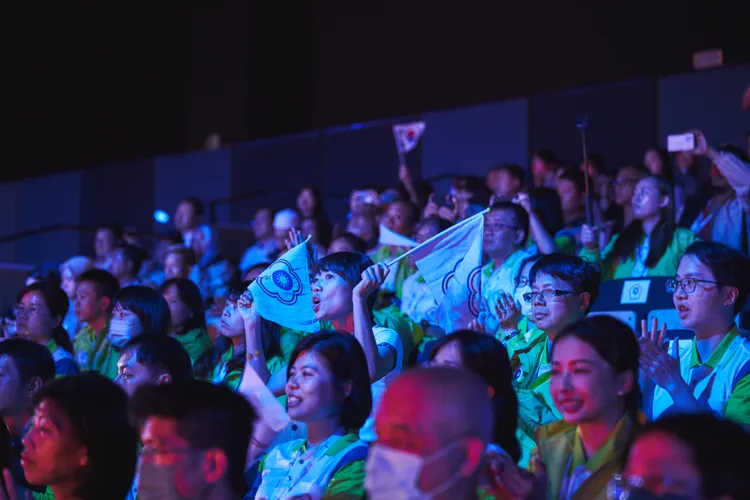 2023亞洲技能競賽昨天舉行開幕典禮，圖為我國代表團。OPEN技職提供