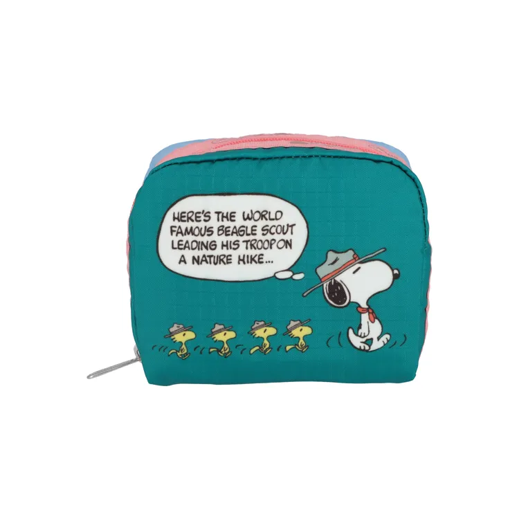 史努比童軍方形化妝包，1500元。品牌提供