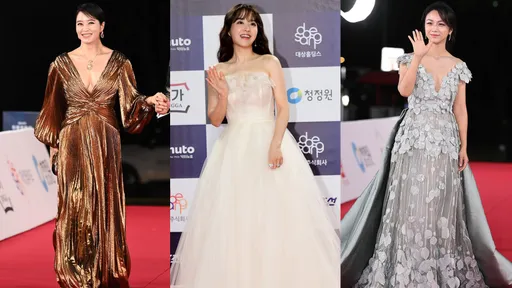 青龍獎紅毯|金惠秀黃金戰袍G奶霸氣外露 朴寶英浪漫紗裙鬥湯唯女王裝