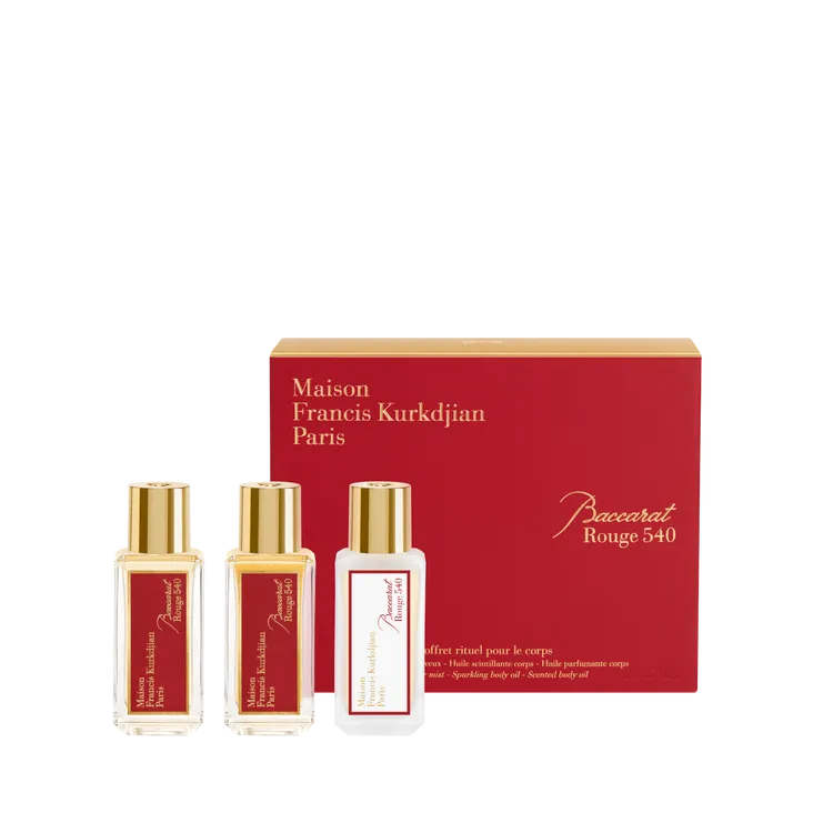 Baccarat Rouge 540水晶之燄身體護理套裝，7000元。品牌提供