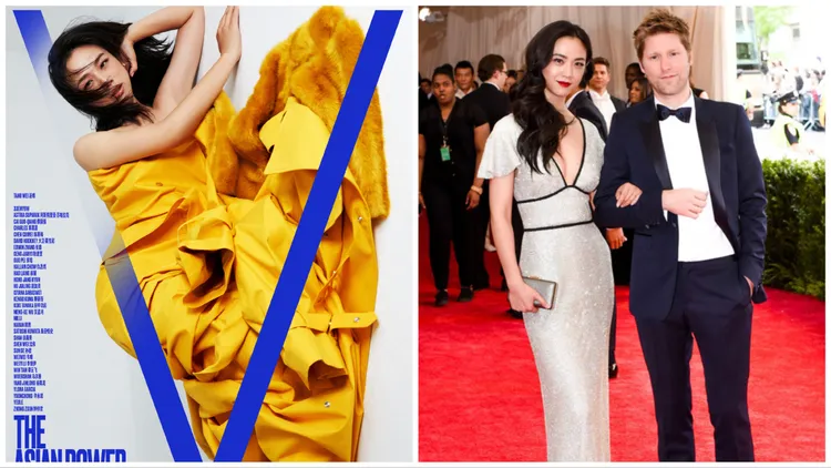 湯唯（左圖、右圖左）過往就曾多次穿著Burberry服飾。翻攝微博