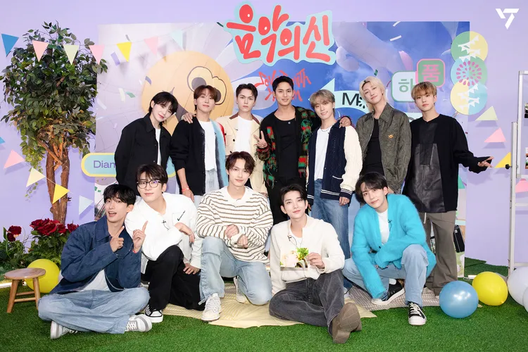 韓國人氣男團SEVENTEEN將首次上《紅白》。翻攝pledis_17推特