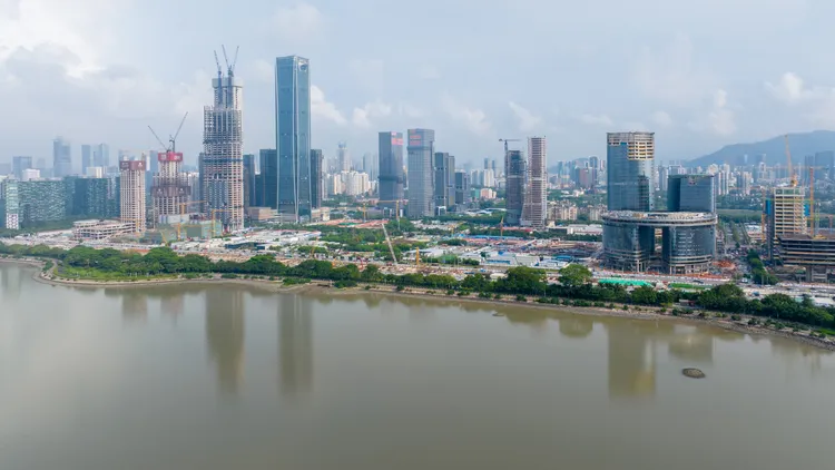 深圳。新華社