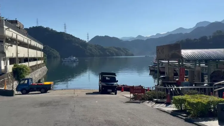 石門水庫大壩碼頭。大溪警分局提供